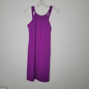 Athleta Purple Strap Back Tie Active Short Dress XS